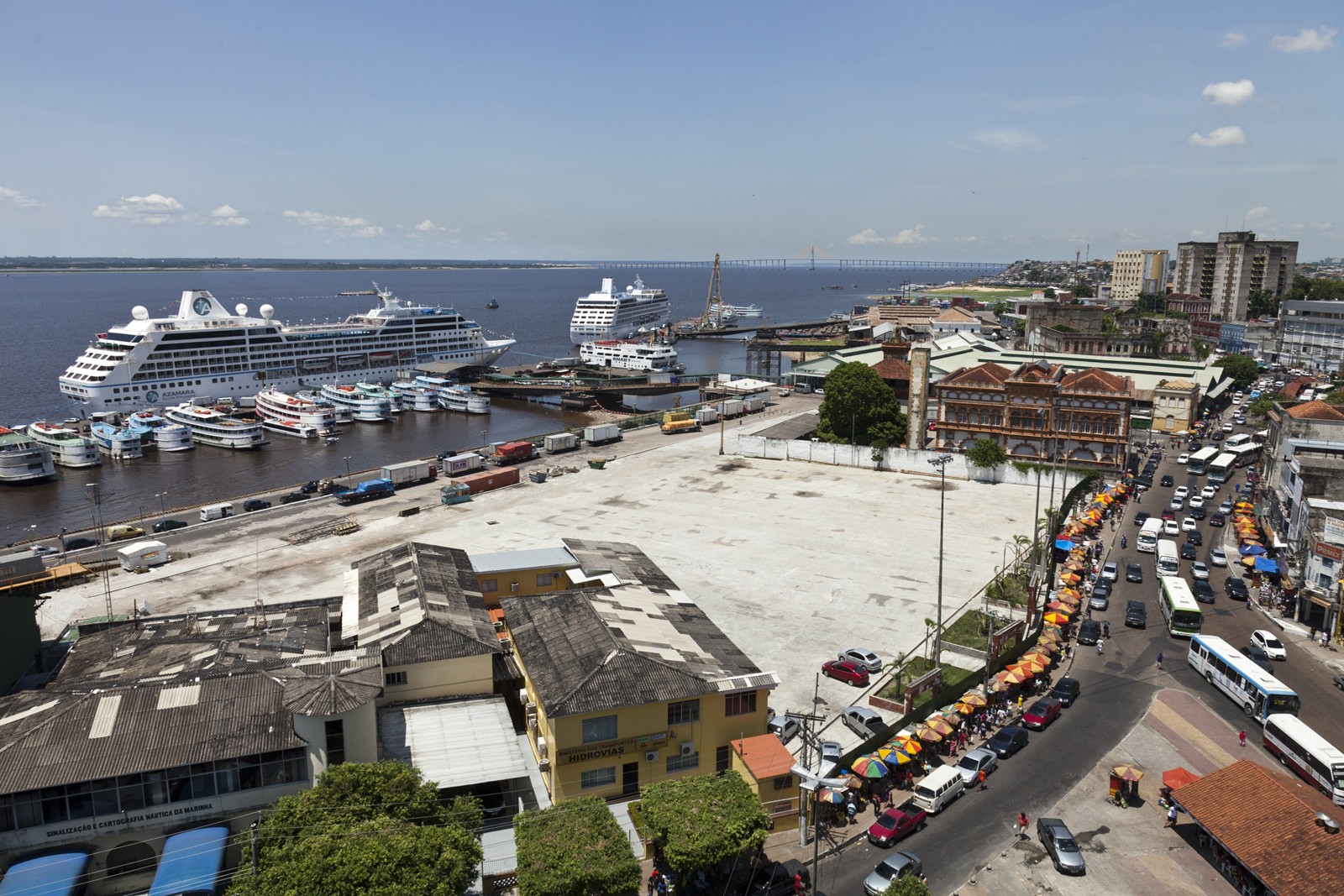 Fotografia do Porto de Manaus